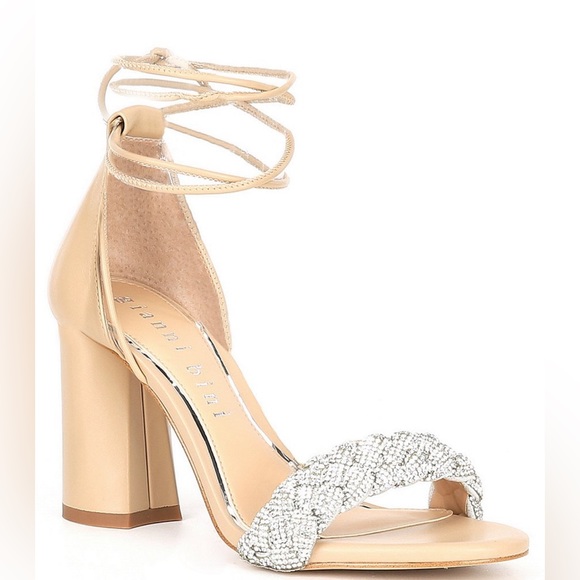Gianni Bini Shoes - *SOLD* NWOT Gianni Bini TobinTwo Braided Rhinestone Ankle Tie Dress Sandals
